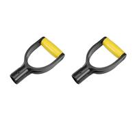 Giwnhvx Lot de 2 poignées en plastique avec poignée en D de 32 mm de diamètre intérieur (jaune)