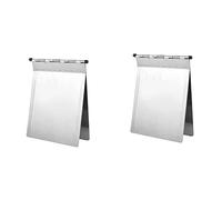 Giwnhvx Lot de 2 porte-blocs en métal A4 en acier inoxydable pour dossiers de patient pour bureau, école, enseignant, médecin, infirmière