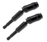 Giwnhvx Lot de 2 porte-forets magnétiques pivotants 6,35 mm 20° flexibles pour perceuse magnétique à changement rapide Noir