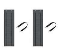 Giwnhvx Lot de 2 porte-rouleau en vinyle avec 48 compartiments, organisateur pour ranger les rouleaux en vinyle mural, organisateur pour pièces artisanales et rangement gris