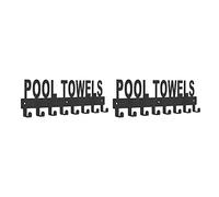 Giwnhvx Lot de 2 porte-serviettes muraux d'extérieur pour salle de bain