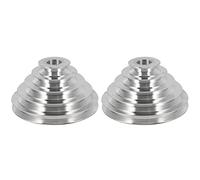 Giwnhvx Lot de 2 poulies pagode en aluminium de type A 5 marches pour courroie de distribution 25 mm