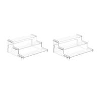 Giwnhvx Lot de 2 présentoirs en acrylique, porte-cupcake, présentoir pour parfums, présentoir pour figurines et collections