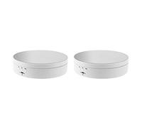 Giwnhvx Lot de 2 présentoirs rotatifs à 360 degrés pour studio photo Blanc