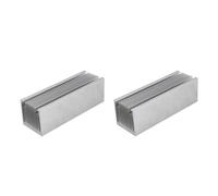 Giwnhvx Lot de 2 radiateurs en aluminium 50 x 50 x 150 mm denses 14 dents pour amplificateur de puissance, chauffage et système de refroidissement par eau