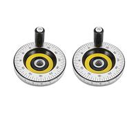 Giwnhvx Lot de 2 roues à main solides de 80 mm - Pièces mécaniques en bakélite - Poignée calibrée