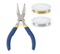 Giwnhvx Lot de 2 rouleaux de fil de cuivre flexible de calibre 20 avec 1 fil de cuivre résistant au ternissement pour nouer les perles