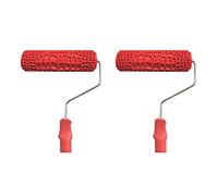 Giwnhvx Lot de 2 rouleaux de peinture en peau de crocodile avec poignée pour décoration murale 17,8 cm