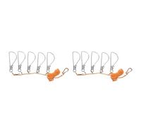Giwnhvx Lot de 2 sangles de verrouillage de pêche en acier inoxydable 5 m