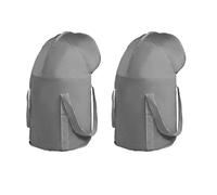 Giwnhvx Lot de 2 seaux de bain de pieds pliables pour bassin de trempage portable pour camping et voyage en plein air, gris