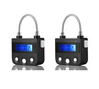 Giwnhvx Lot de 2 serrures temporaires électroniques avec minuteur pour la maison