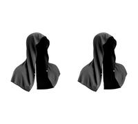 Giwnhvx Lot de 2 serviettes rafraîchissantes à capuche pour le cou et le visage, pour sauna, yoga, camping, entraînement Noir
