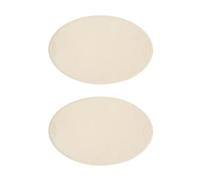 Giwnhvx Lot de 2 sets de table rétro style européen français ovale en cuir PU pour table à manger occidentale maison G