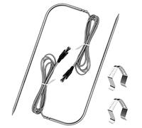 Giwnhvx Lot de 2 sondes de température à viande compatibles avec RT-700, barbecue à bois, accessoires de gril, avec clip de support de sonde de thermomètre