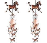 Giwnhvx Lot de 2 sonnettes éoliennes vintage pour sonnettes éoliennes musicales pour fêtes de famille porches décoration de jardin