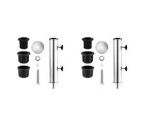 Giwnhvx Lot de 2 supports de fixation pour parasol - Pour extérieur, jardin, cour, balcon