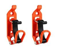 Giwnhvx Lot de 2 supports de pelle pour barres de toit - Pinces en métal et caoutchouc - Kit de blocage rapide - Accessoires de voiture