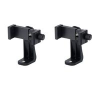 Giwnhvx Lot de 2 supports de téléphone verticaux et horizontaux avec trou de vis de 6,35 mm et clip réglable