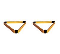 Giwnhvx Lot de 2 supports triangulaires en bois massif pour boules de billard