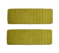 Giwnhvx Lot de 2 tapis absorbants antidérapants en mousse à mémoire de forme pour cuisine, chambre à coucher, 120 x 40 cm, vert olive
