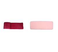Giwnhvx Lot de 2 tapis de sol absorbants antidérapants en mousse à mémoire de forme pour cuisine, chambre à coucher, 120 x 40 cm, date-rouge et rose