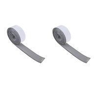 Giwnhvx Lot de 2 tapis de sol auto-adhésifs en mousse EVA pour bateau, 2400 x 57 mm, gris clair + noir