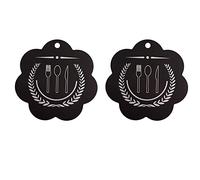 Giwnhvx Lot de 2 tapis de sol pour table de cuisson, une induction en fibre de silicone, tapis antidérapant pour plancher de cuisson, couvercle anti-rayures B