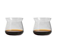 Giwnhvx Lot de 2 tasses à café en verre borosilicate haute température 275 ml