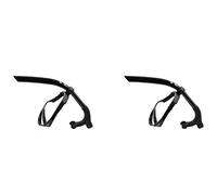 Giwnhvx Lot de 2 tubes de respiration en silicone pour adultes Noir