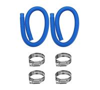 Giwnhvx Lot de 2 tuyaux de rechange pour pompe de piscine au-dessus du sol - Tuyaux de piscine pour pompe de filtre de piscine 607, 637 avec 4 colliers de serrage, facile à installer et à utiliser