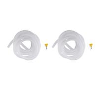 Giwnhvx Lot de 2 tuyaux de vidange pour déshumidificateur, tuyau de vidange flexible de 4 m avec adaptateur en caoutchouc découpable et collier de serrage, tuyau de rechange