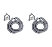 Giwnhvx Lot de 2 tuyaux de vidange pour machine à laver, lave-vaisselle, sèche-linge - 2,5 m
