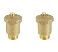 Giwnhvx Lot de 2 valves d'aération automatiques en laiton avec filetage mâle de 1,9 cm pour chauffe-eau solaire
