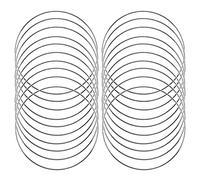 Giwnhvx Lot de 20 anneaux de 4 pouces en métal, cercles floraux, guirlande créations macramé