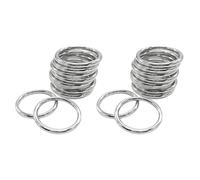 Giwnhvx Lot de 20 anneaux en métal de 5,1 cm pour suspension de plantes en macramé, lot de 20 anneaux toriques en métal pour macramé