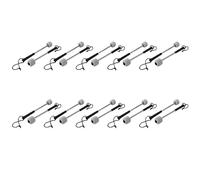 Giwnhvx Lot de 20 baguettes en feutre avec poignée en acier inoxydable, blanc
