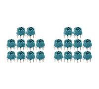 Giwnhvx Lot de 20 bases de valve à tube à vide en plastique à 7 broches pour ampli audio HiFi B&W 6J1 6Z4 6X4 12AE6 6AT6 6BK6 12AV6 6AQ6 6J5 Bleu