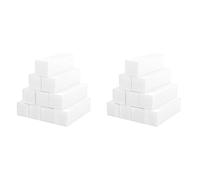 Giwnhvx Lot de 20 blocs de ponçage blancs pour vernis à ongles - Bloc de polissage des surfaces - Lime à ongles - Outil de manucure