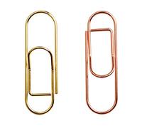 Giwnhvx Lot de 20 clips en métal simples de 1,5 mm dans une forme de trombone
