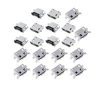 Giwnhvx Lot de 20 connecteurs de type B Micro-USB 5 broches femelle pour prise jack, 10 pièces 8 x 6 x 3 mm et 10 pièces 11 x 7 x 2 mm