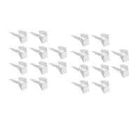Giwnhvx Lot de 20 crochets de solive de 5,1 x 15,2 cm, double cisaillement, attaches d'ouragan pour chevrons, supports de fixation pour sol