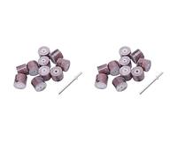 Giwnhvx Lot de 20 disques abrasifs de 15 mm grain 80/120/240/320/600 pour outils rotatifs