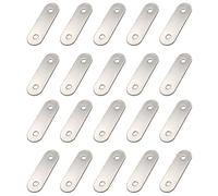 Giwnhvx Lot de 20 équerres de réparation droites de 50 mm x 16 mm
