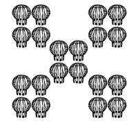 Giwnhvx Lot de 20 filtres de gouttière pour gouttière, empêche les débris de feuilles, les branches, la mousse de toit de boucher les tuyaux