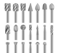 Giwnhvx Lot de 20 fraises à graver, fraises à sculpter, kit d'accessoires pour outils rotatifs, fraises rotatives