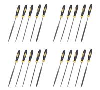 Giwnhvx Lot de 20 limes diamantées techniques professionnelles 3 x 140 mm Aiguille de radeau Outil de coupe du métal Verre Métal Pierre Sculpture