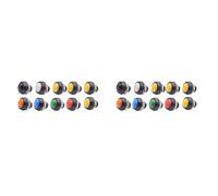 Giwnhvx Lot de 20 mini interrupteurs à 2 broches 12 mm 1 A étanches PBS-33B 12 V Bouton poussoir momentané de réinitialisation PBS-33B non verrouillable