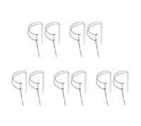 Giwnhvx Lot de 20 piquets de support pour plantes en métal vert demi-rond pour grandes plantes