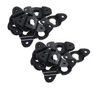 Giwnhvx Lot de 20 plaques de suspension murales en fer pour haut-parleur audio, noir, 4,8 cm de long