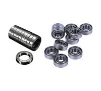 Giwnhvx Lot de 20 roulements à billes métriques miniatures scellés en métal blindé modèle MR115 ZZ 5 x 11 x 4 mm et 6701 ZZ 12 x 18 x 4 mm